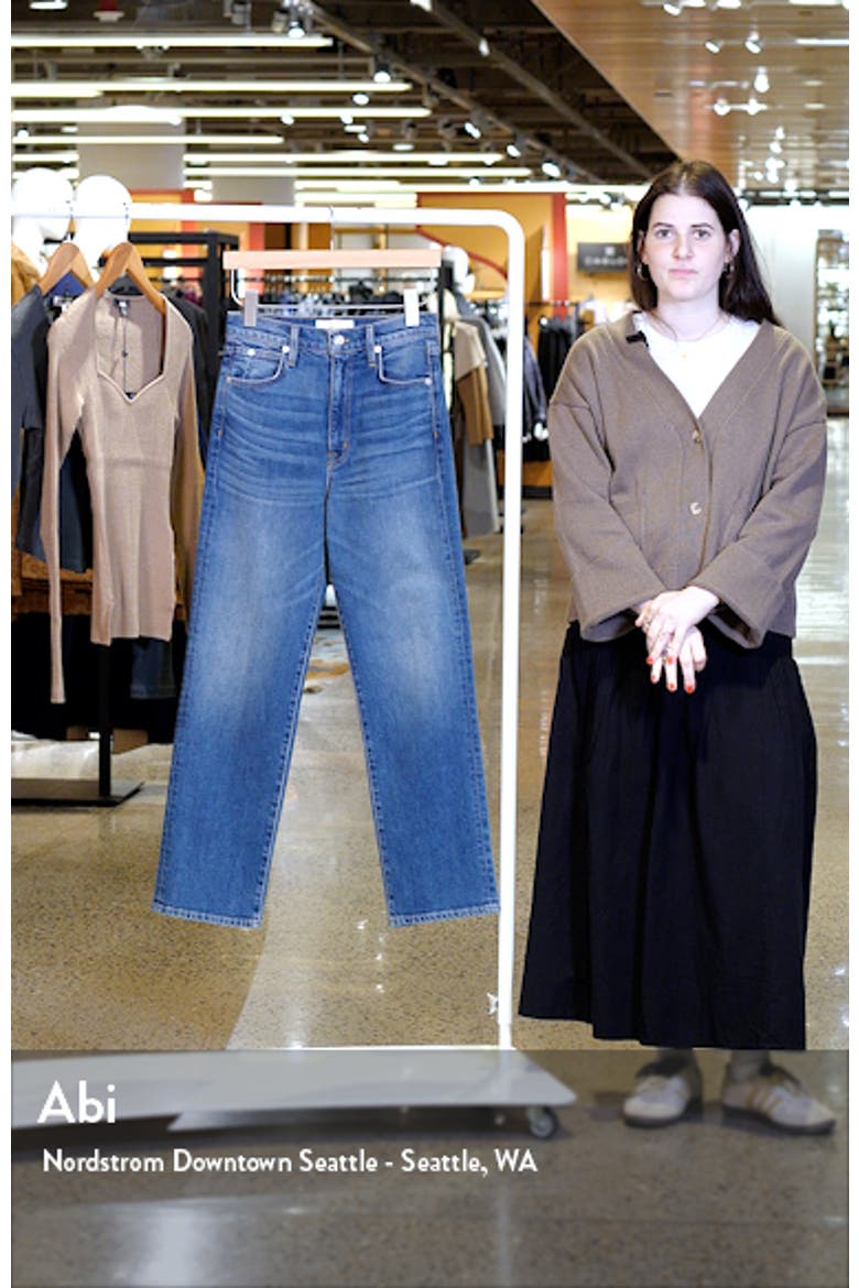 London High Waist Ankle Straight Leg Jeans video