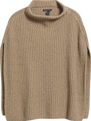 Eileen Fisher Cotton Blend Rib Poncho