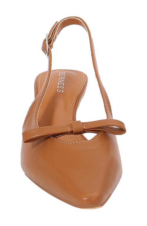 BERNESS BERNESS CLEO BOW SLINGBACK PUMP