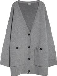 TOTEME Longline Stretch Cashmere & Wool Cardigan