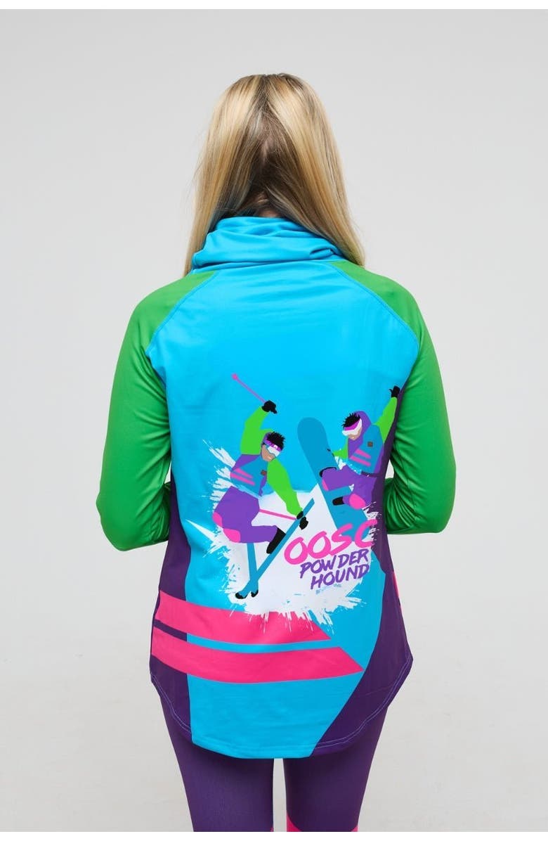 OOSC High Neck Baselayer Top - Powder Hound Women's, Alternate, color, Multi-Colour