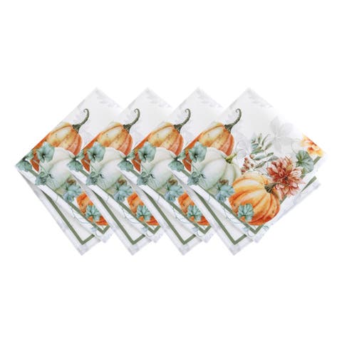 Pumpkin Harvest Vine Napkins Set Of 4
