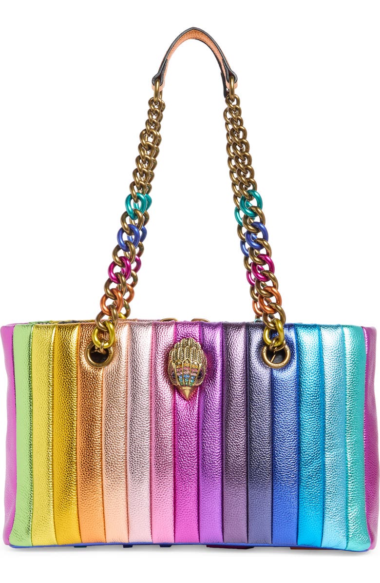 Kurt Geiger London Kensington Shoulder Bag, Main, color, Purple Multi