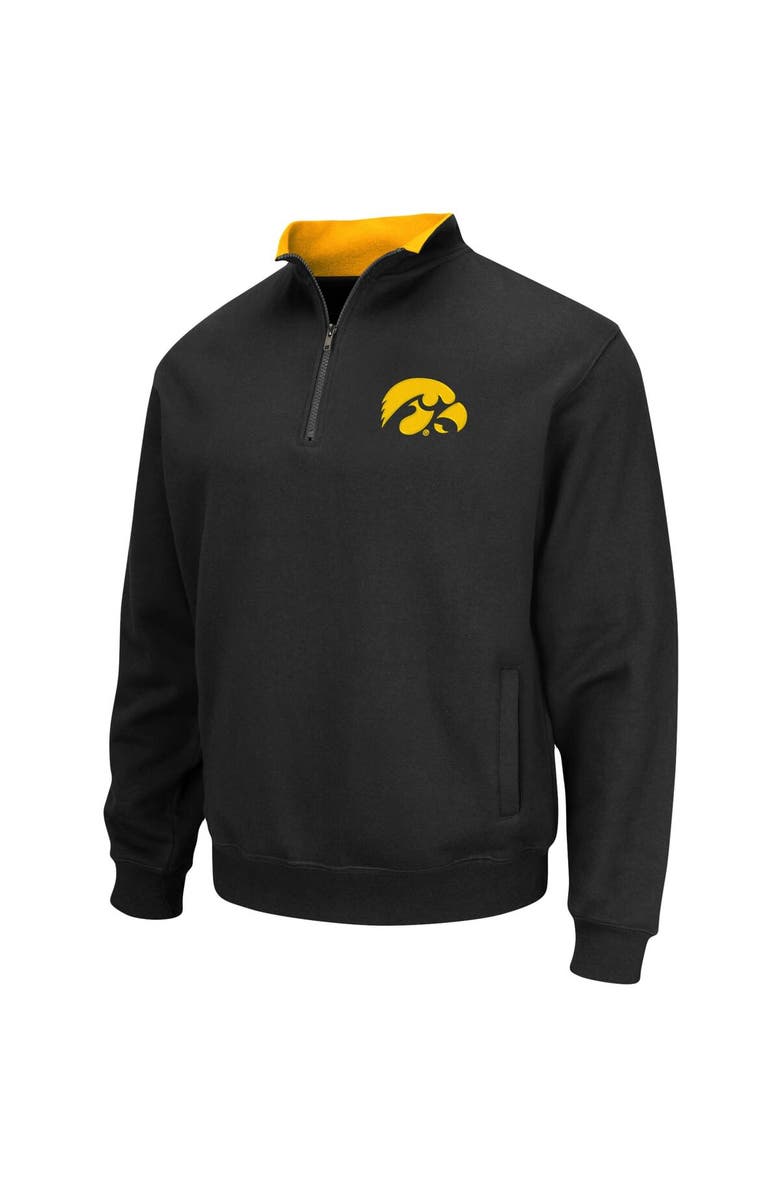 COLOSSEUM Men's Colosseum Black Iowa Hawkeyes Big & Tall Tortugas Quarter-Zip Jacket, Alternate, color, Black