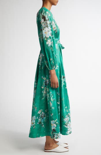 Zimmermann Everly Floral Print Cotton Wrap Dress | Nordstrom