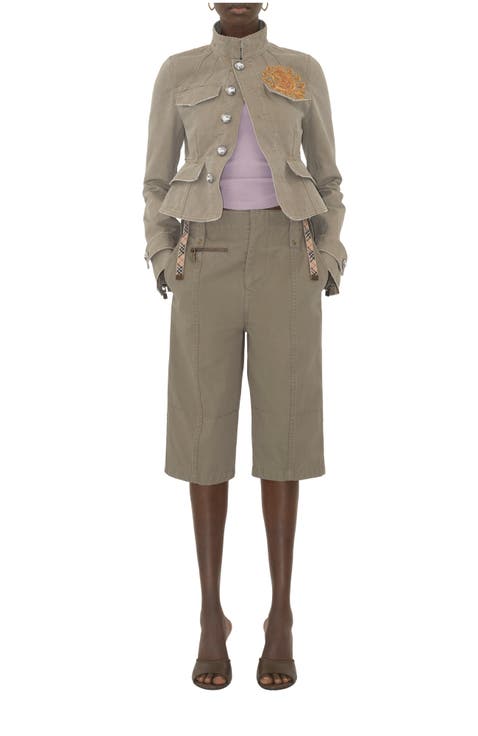 B Crest Cotton Tailored Jacket