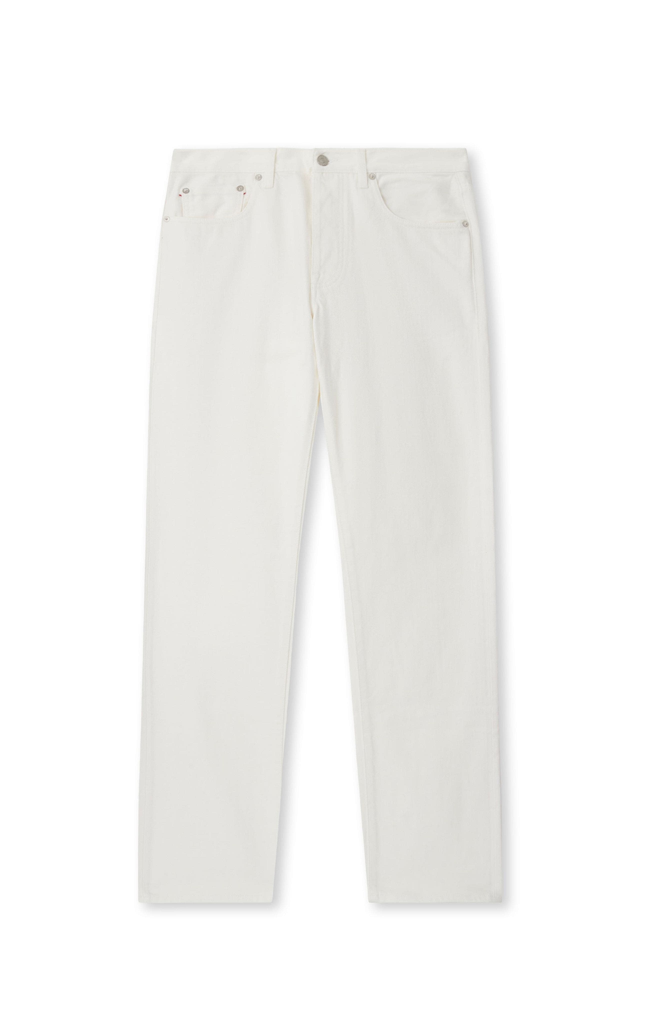 White Vintage Denim Pants