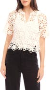 FIFTEEN TWENTY Kamille Openwork Button-Up Shirt