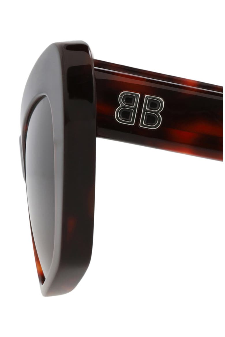 58mm Cat Eye Sunglasses, Alternate, color, HAVANA HAVANA BROWN