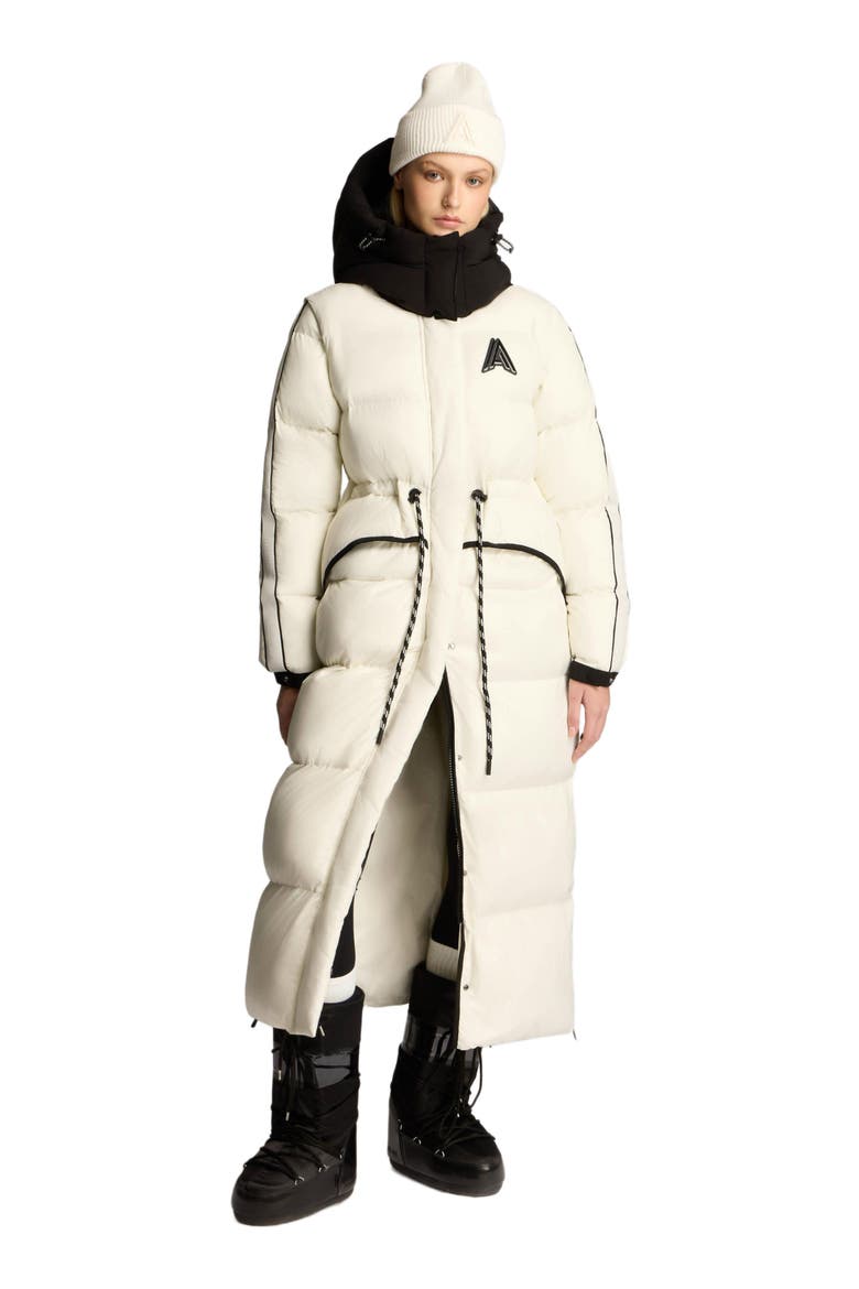Tingwick 2-in-1 Maxi Puffer with Removable Sleeves, Main, color, Snow-White