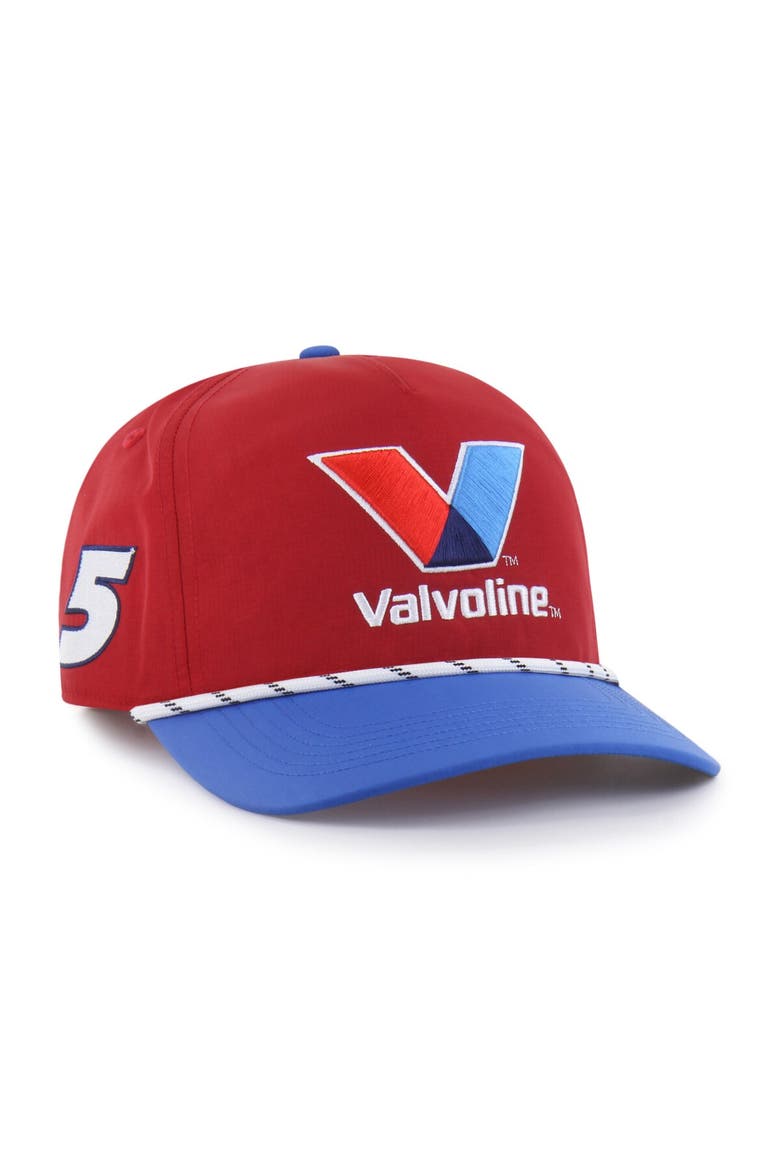 Men's '47  Red Kyle Larson Driver Hitch Rope brrr° Adjustable Hat, Main, color, Red