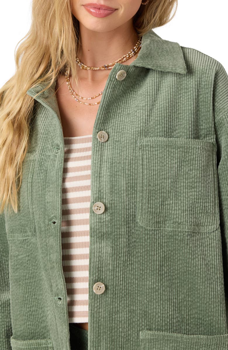 O'Neill Langford Cotton Blend Corduroy Shacket, Alternate, color,