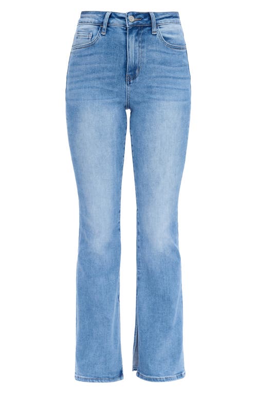 Shop Bayeas High Waist Slit Flare Jeans