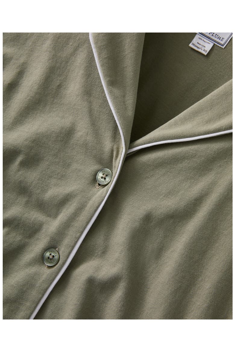 Margaux Lightweight Pima Cotton Pajamas, Alternate, color, GREEN
