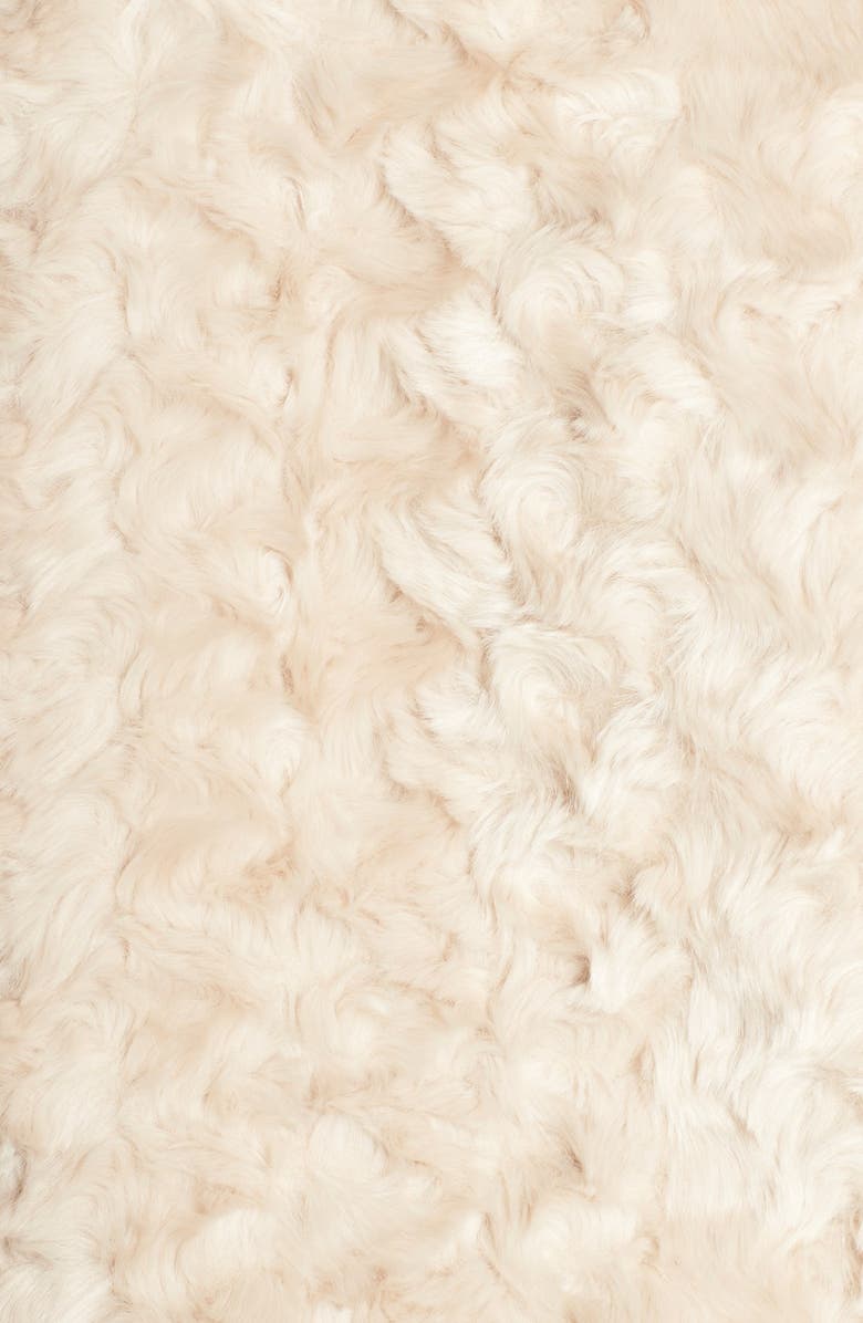 Tart 'Sheri' Drape Front Faux Fur Vest, Alternate, color, Light Taupe