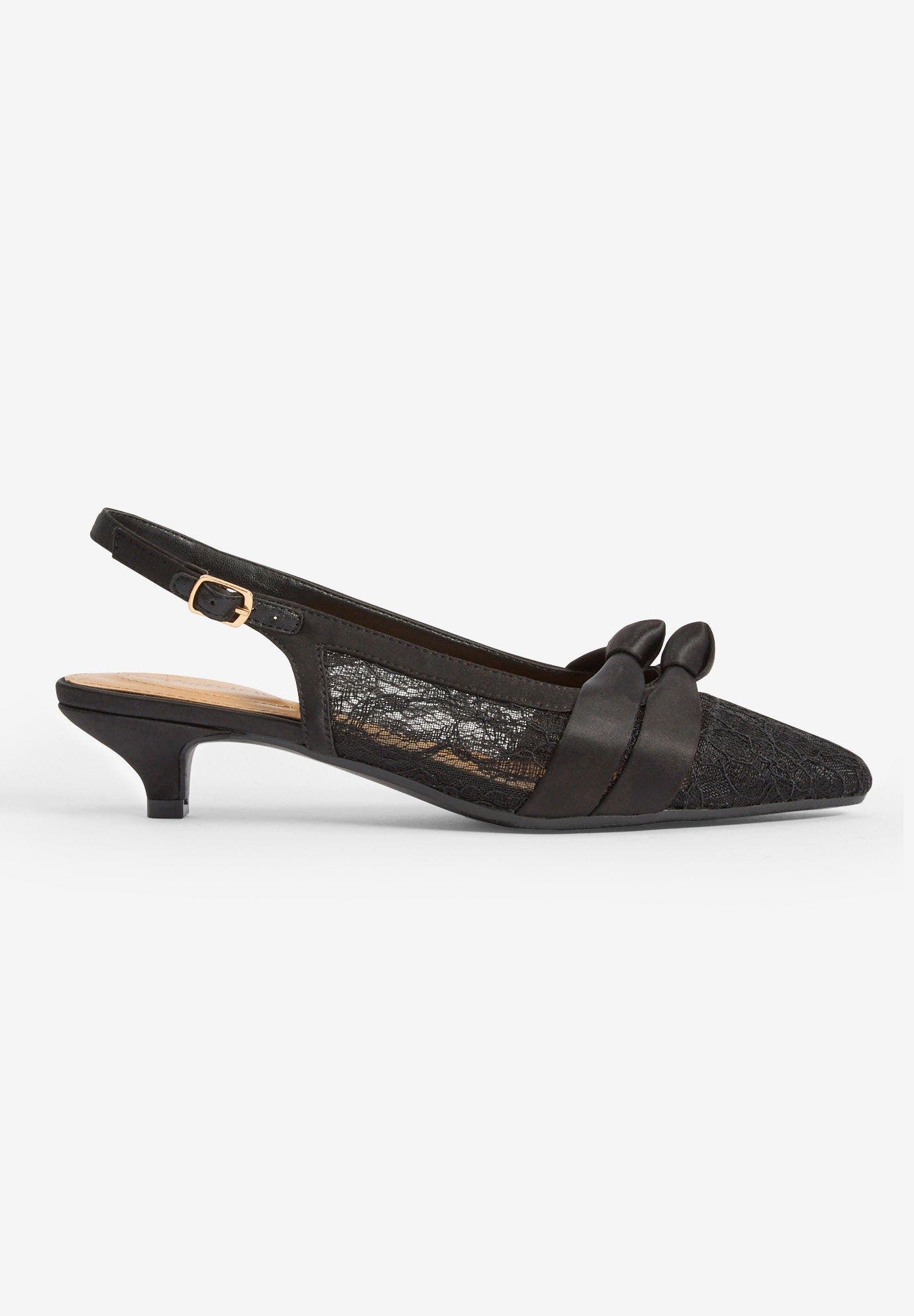 Comfortview The Poppy Slingback, Alternate, color, Black Lace
