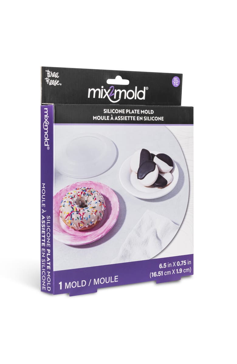 Brea Reese Mix2Mold Silicone Small Plate Mold 1Pc, Alternate, color, Multicolored