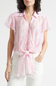 Cinq à Sept Heirloom Petals Floral Print Top