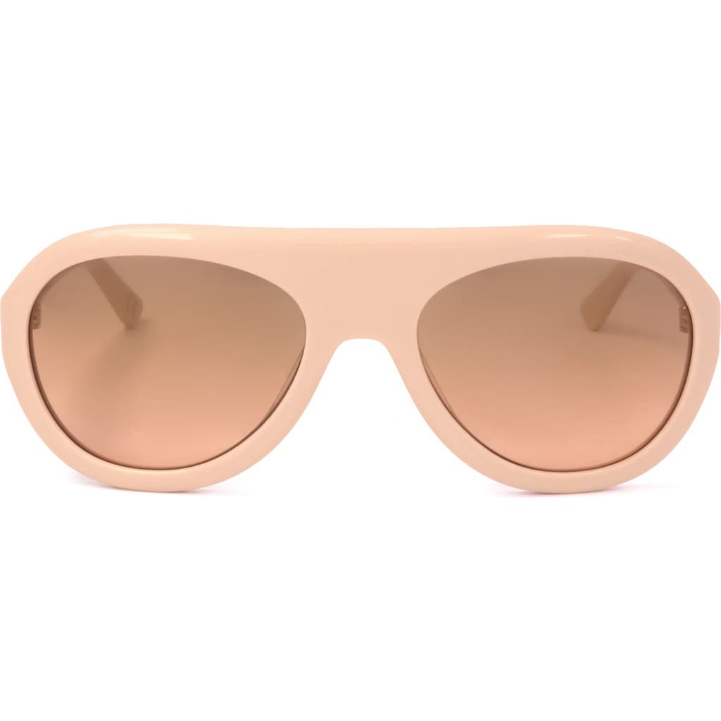 Marni 57mm Aviator Sunglasses in Beige /Grown To Pink at Nordstrom Rack