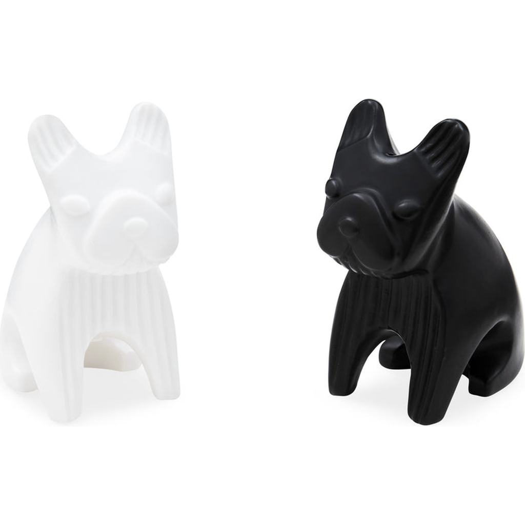 Jonathan Adler French Bulldog Salt And Pepper Shakers In Black