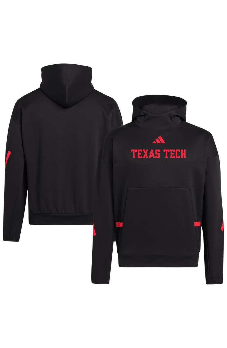 adidas Men's adidas Black Texas Tech Red Raiders Z.N.E. Pullover Hoodie, Alternate, color,