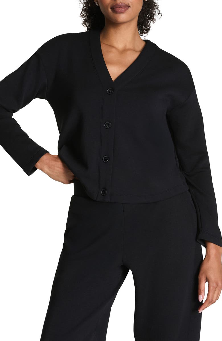 SPANX<sup>®</sup> AirEssentials V-Neck Cardigan, Main, color, Very Black