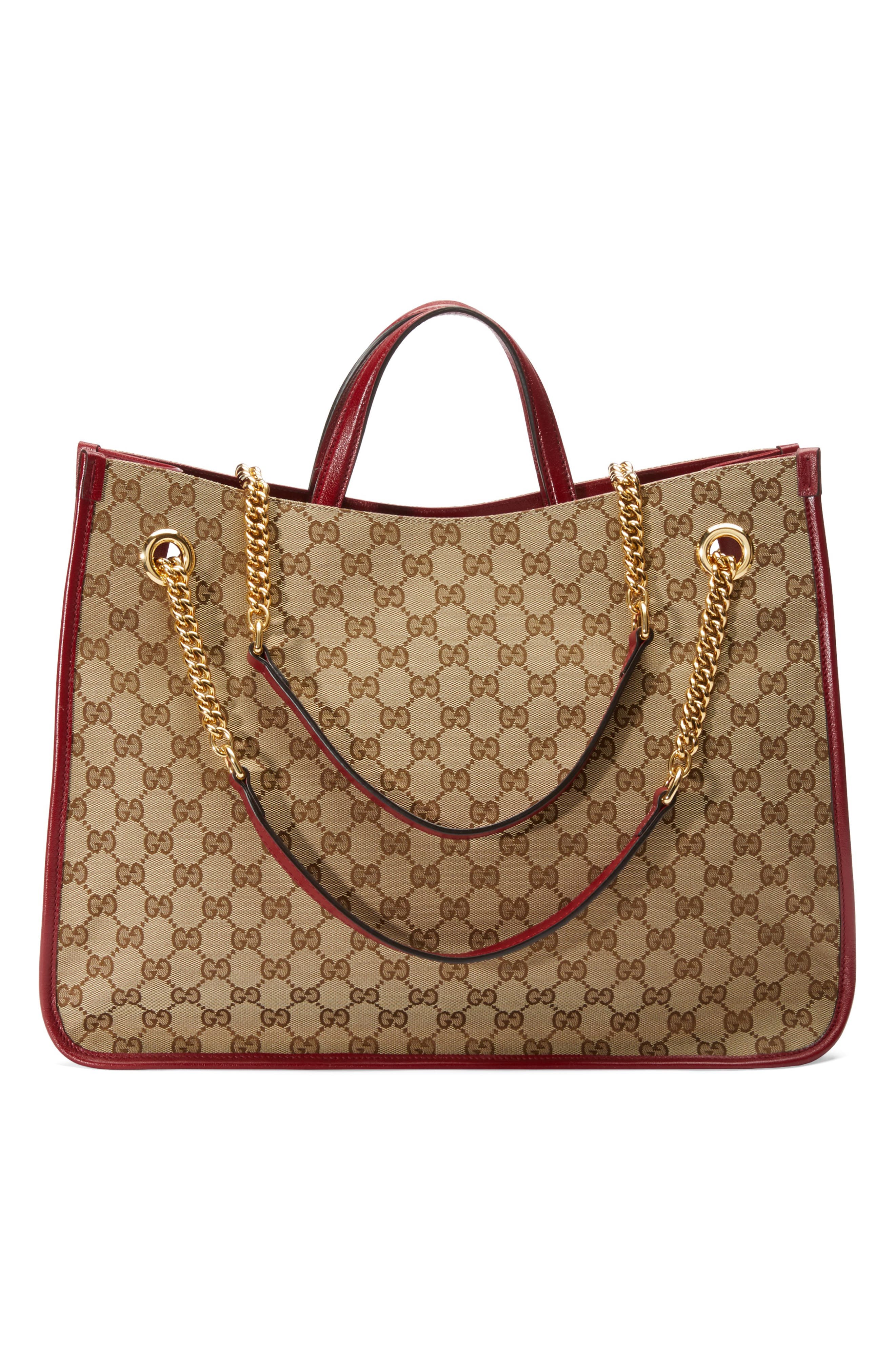 Gucci Large 1955 Horsebit Original GG Canvas Convertible Tote, Alternate, color, 