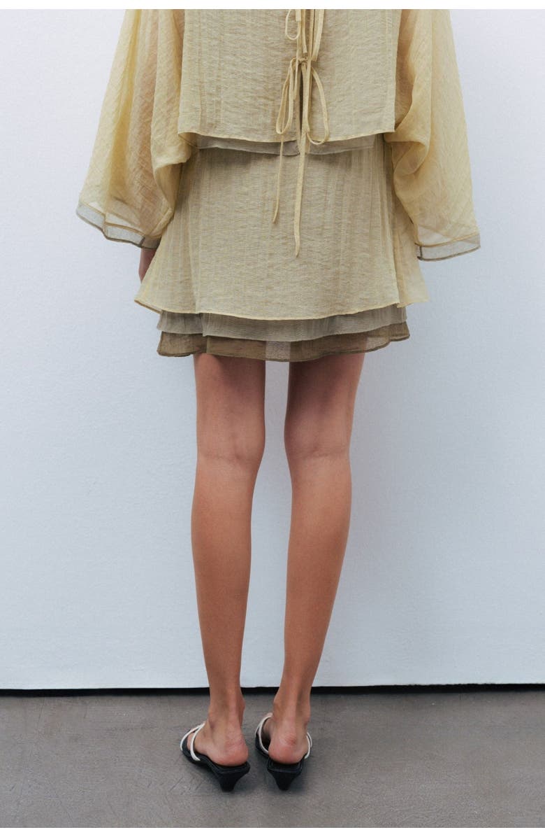 Nocturne Mini Skirt with Tie Detail, Alternate, color, 