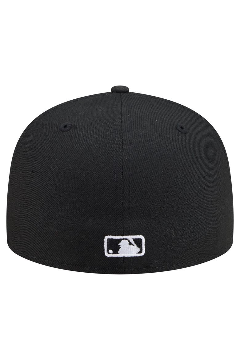 Men's New Era Black Los Angeles Dodgers Americana Bald Eagle Pre-Curved 59FIFTY Fitted Hat, Alternate, color, Black