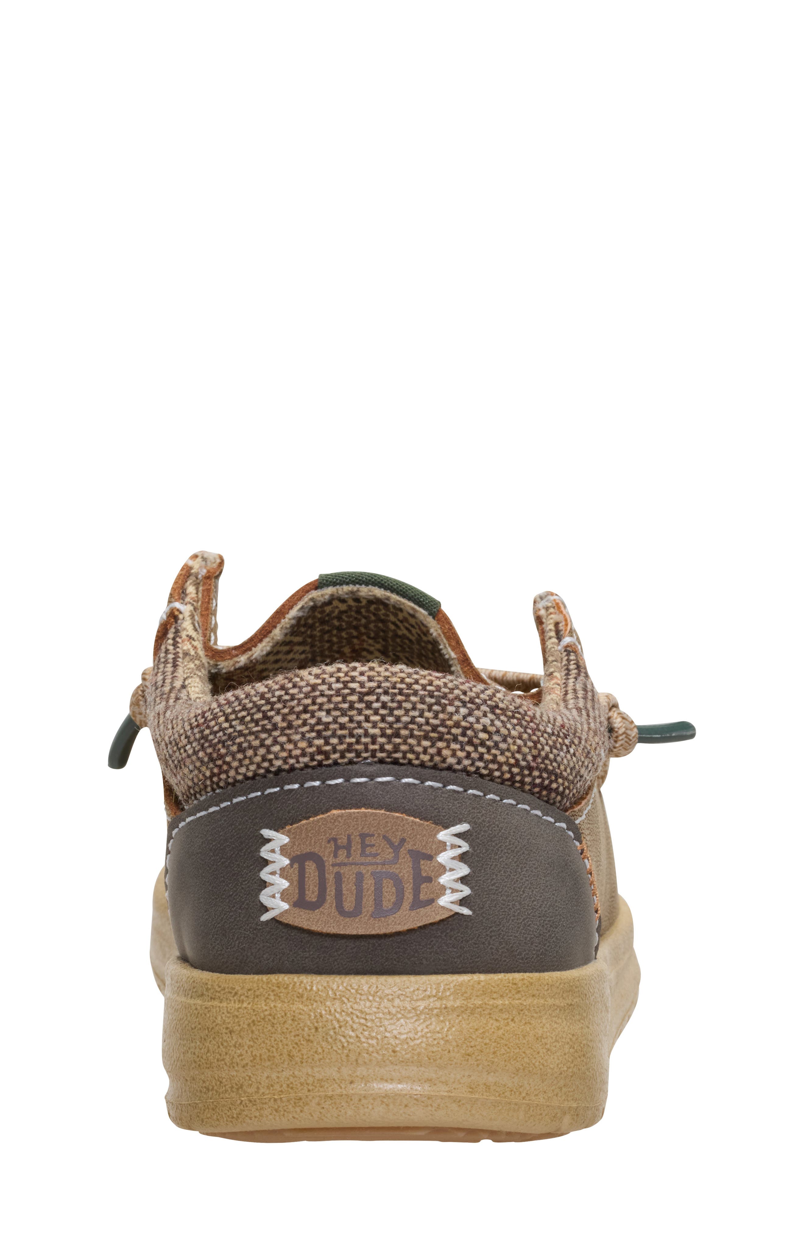 Hey Dude Kids' Paul Classic Slip-On, Alternate, color, Nut