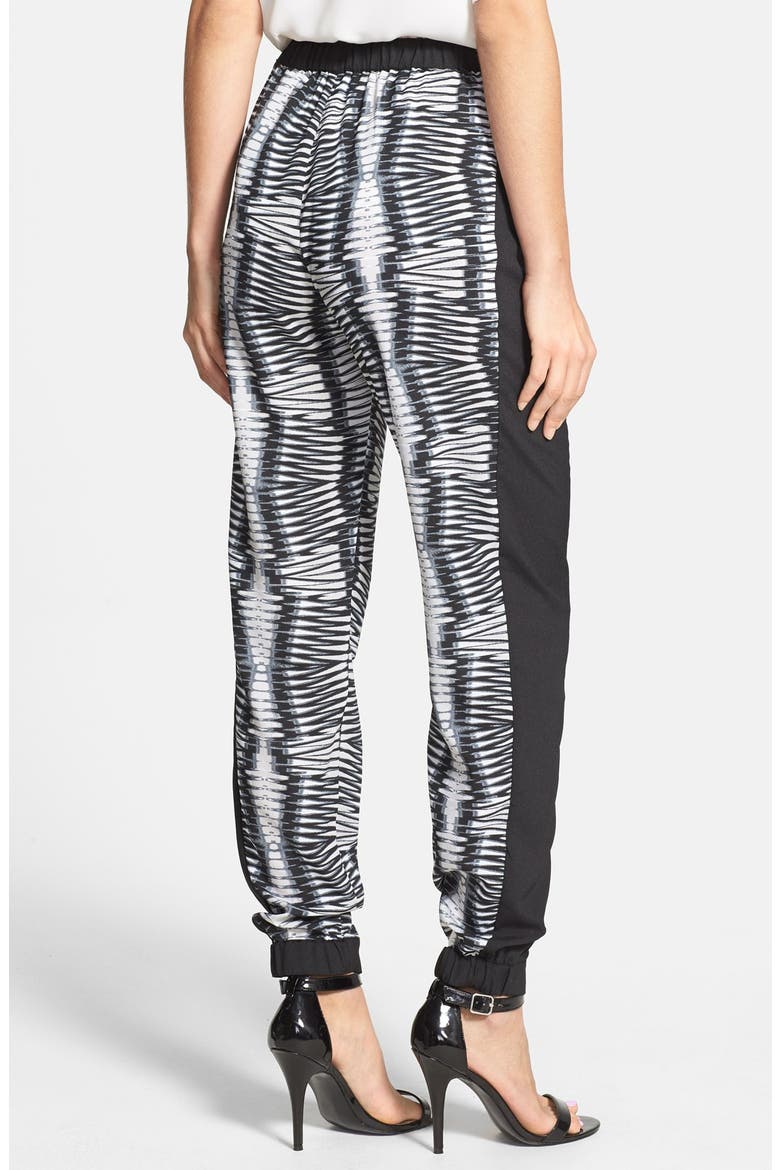 Mirror Print Track Pants, Alternate, color, BLACK COMBO