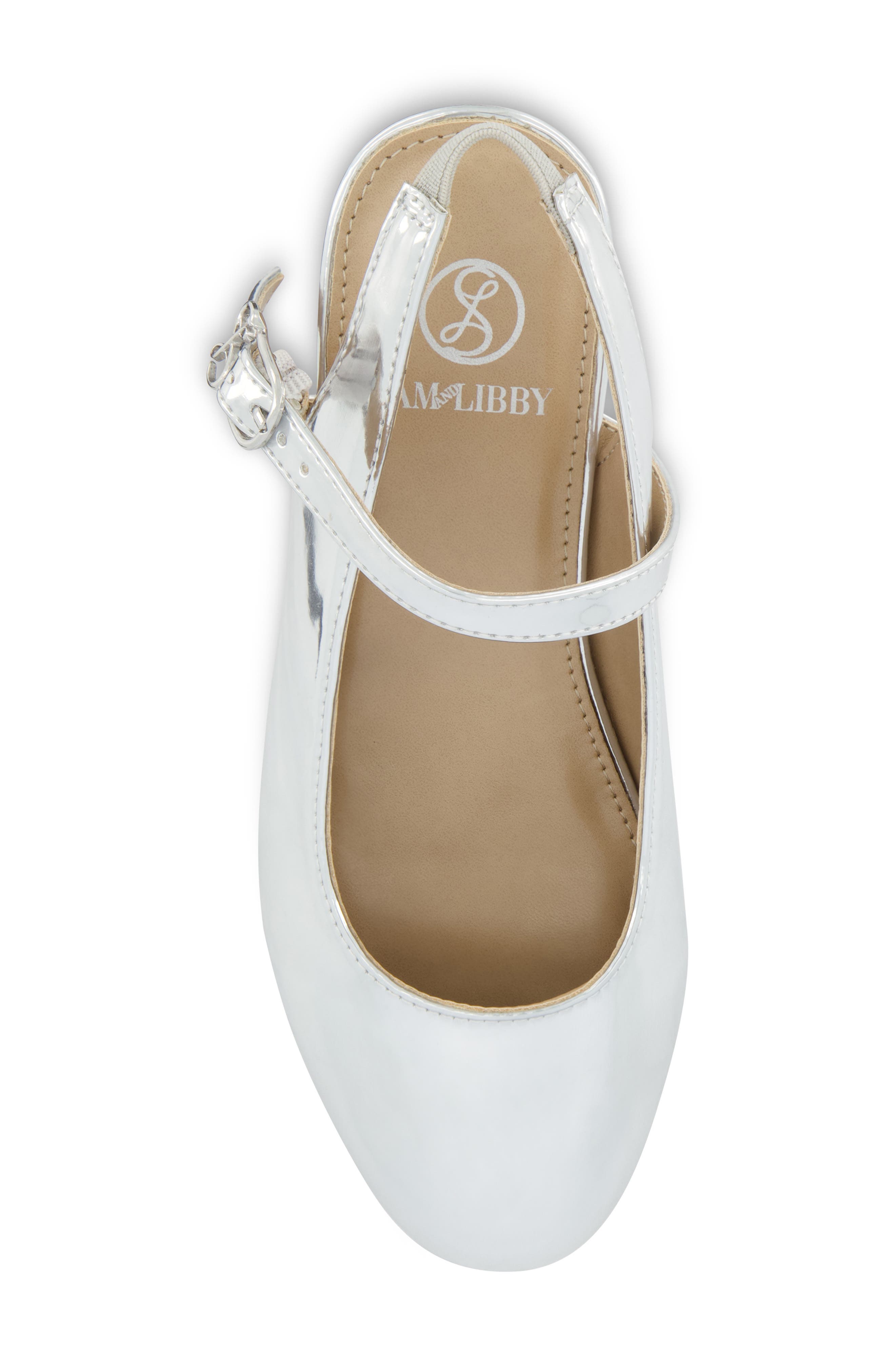 SAM & LIBBY Kids' Bianca Grace Mary Jane Dress Shoe, Alternate, color, Silver