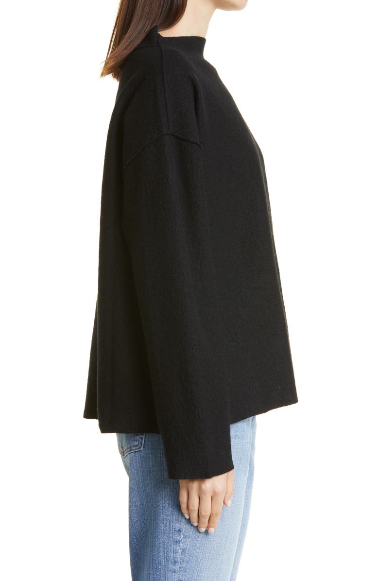 Eileen Fisher Boiled Wool Box Top, Alternate, color,