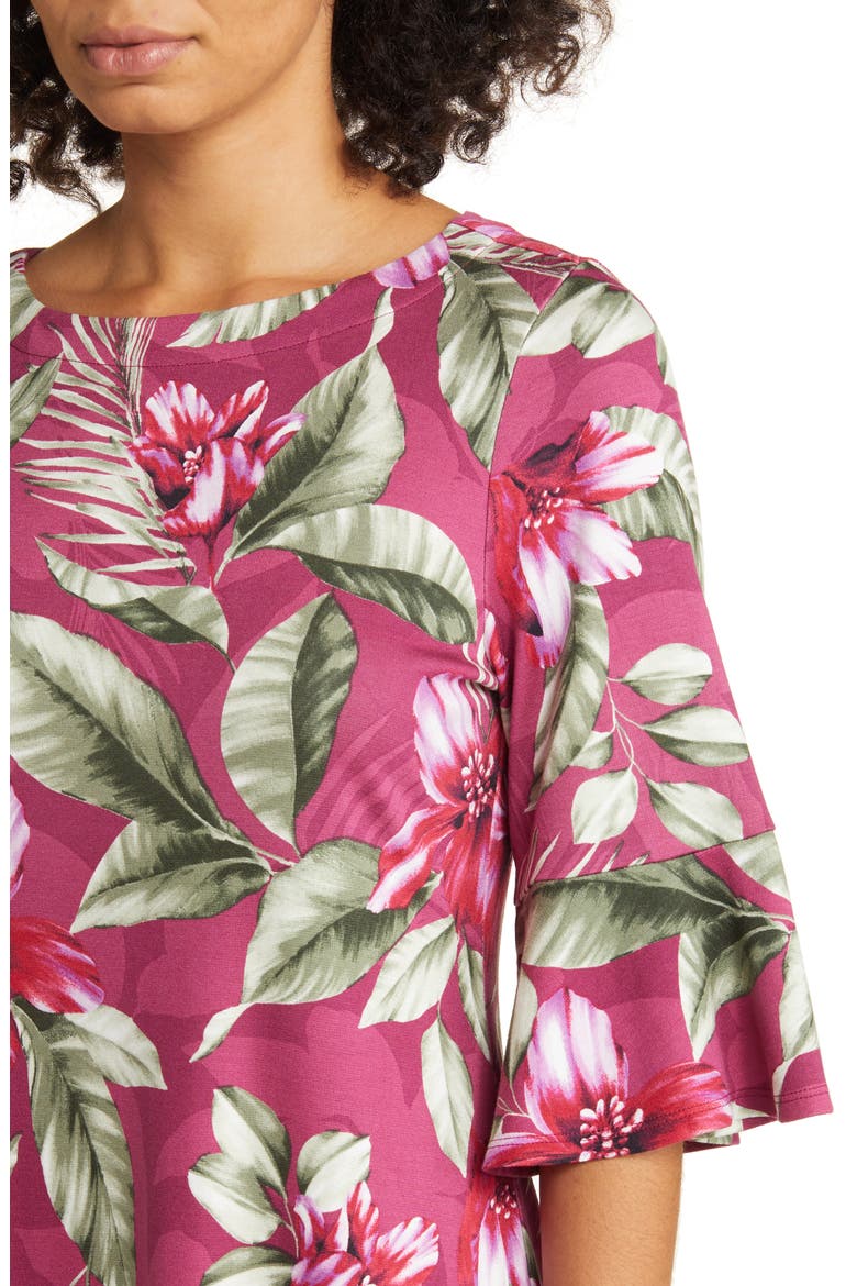 Darcy Coastal Petals Dress, Alternate, color, RHODODENDRON
