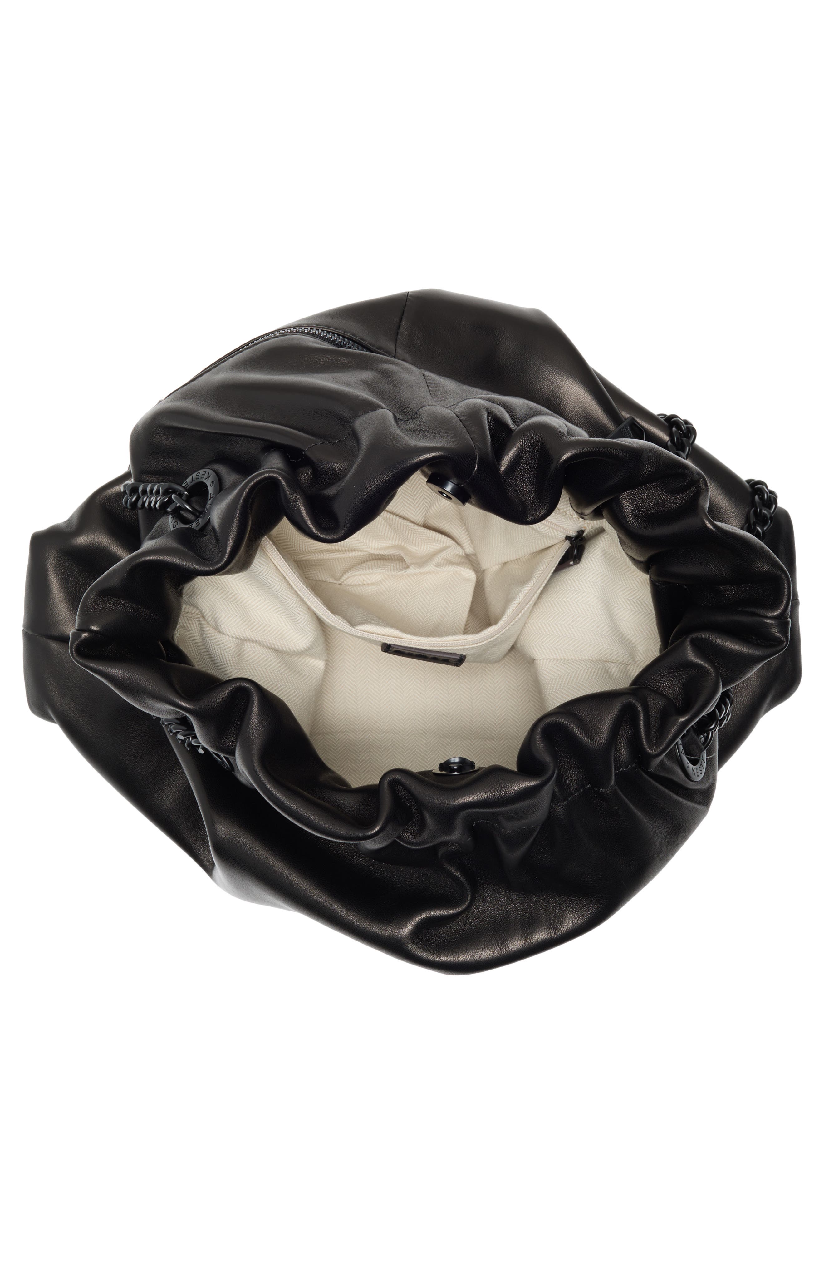 AIMEE Willow Leather Tote Bag, Alternate, color, Black