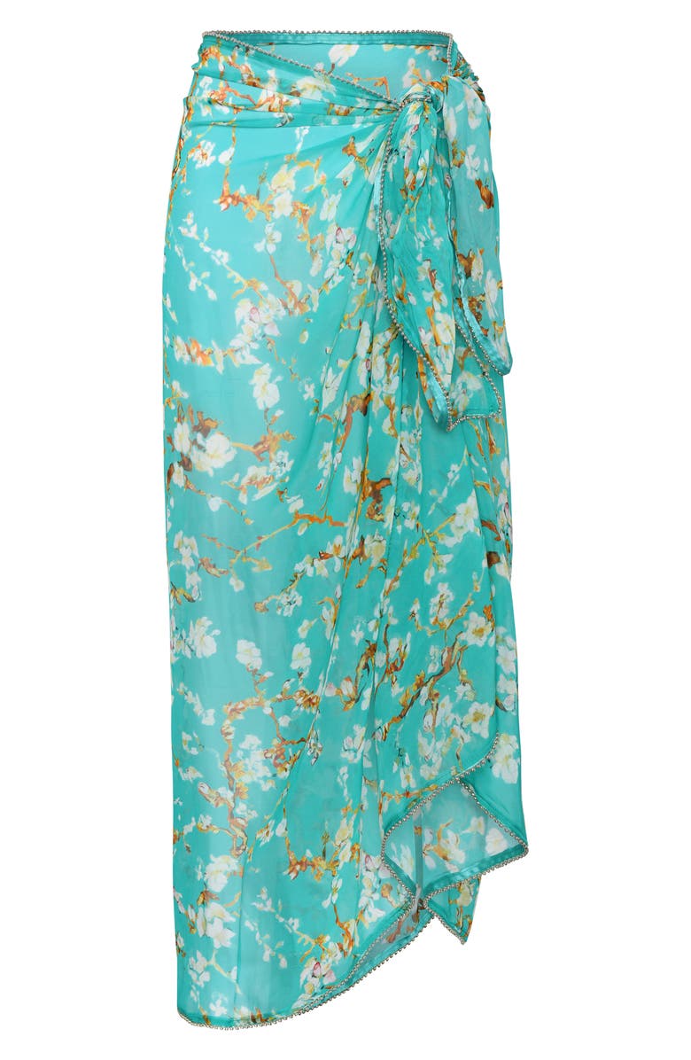 L'AGENCE Maribel Cherry Sheer Cover-Up Pareo, Alternate, color, 