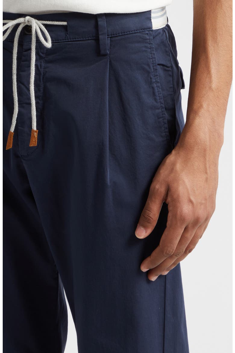 Drawstring Waist Stretch Cotton Pants, Alternate, color, BLUE NUOVO