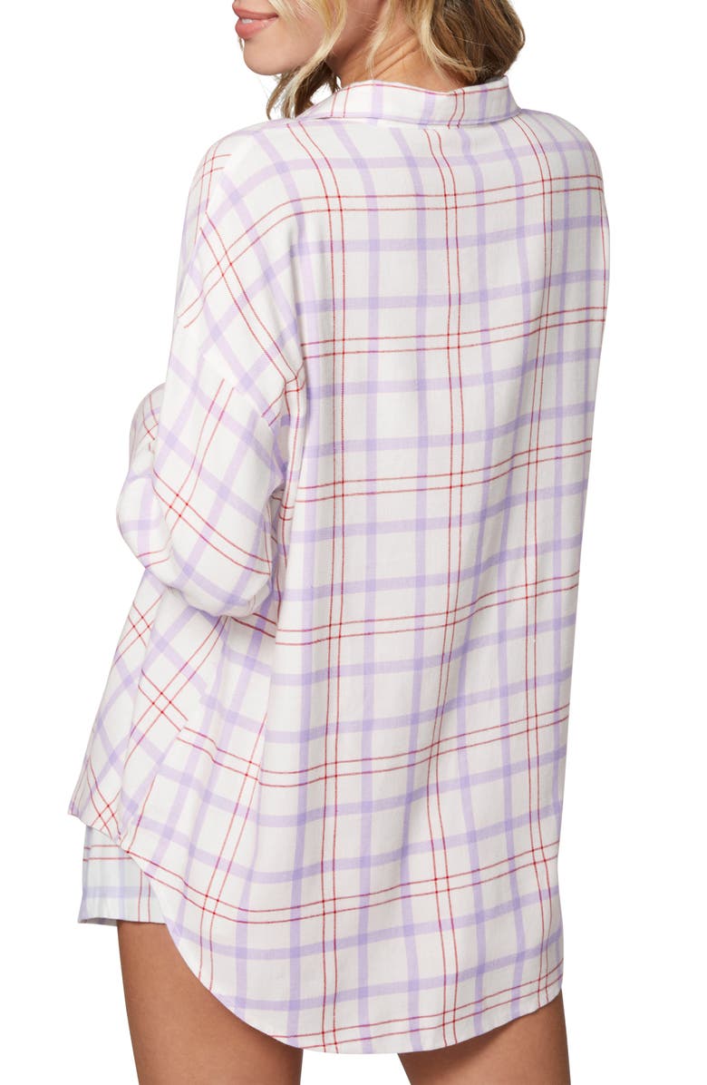 Florence by Mills Cozy Flannel Sleep Shirt, Alternate, color,