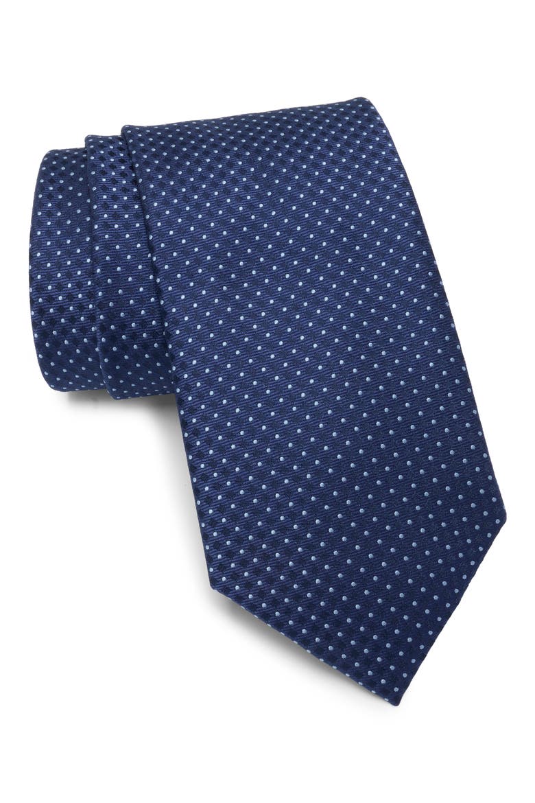 Hotus Minigeometric Tie, Main, color, NAVY