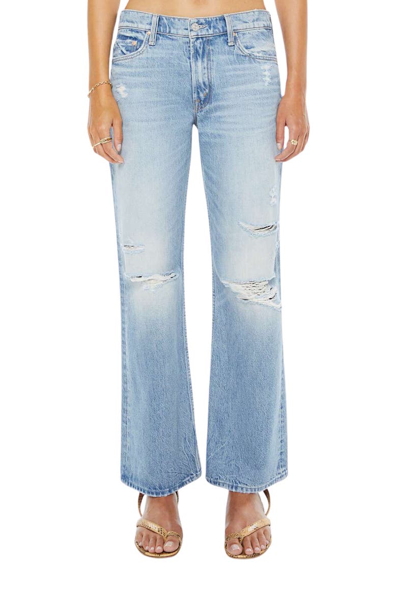 MOTHER The Bookie Nerdy Ripped Wide Leg Jeans, Main, color, Fafo