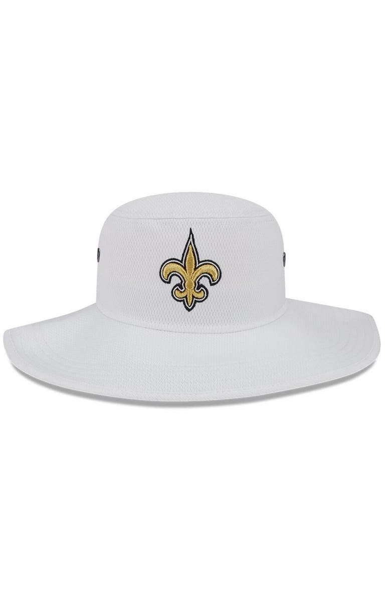 New Era Men's New Era White New Orleans Saints 2023 NFL Training Camp Panama Bucket Hat, Alternate, color, White