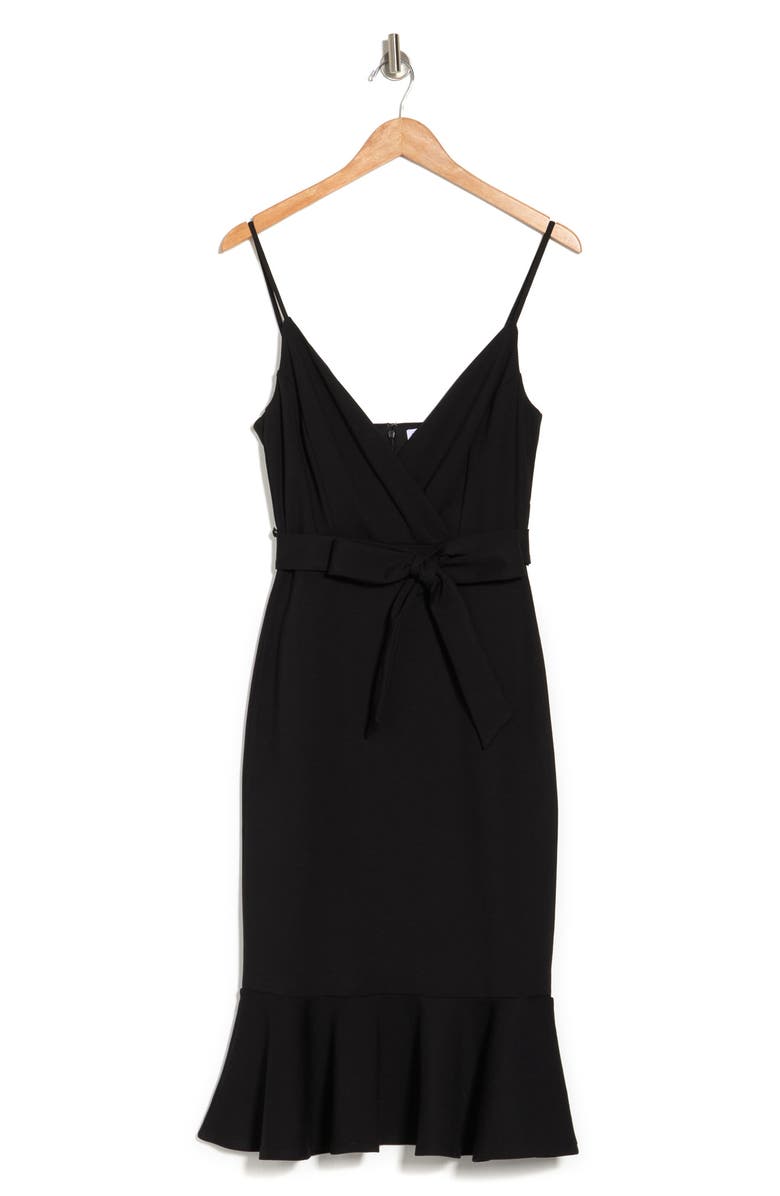 Socialite Ruffle Hem Tie Waist Midi Dress, Alternate, color,