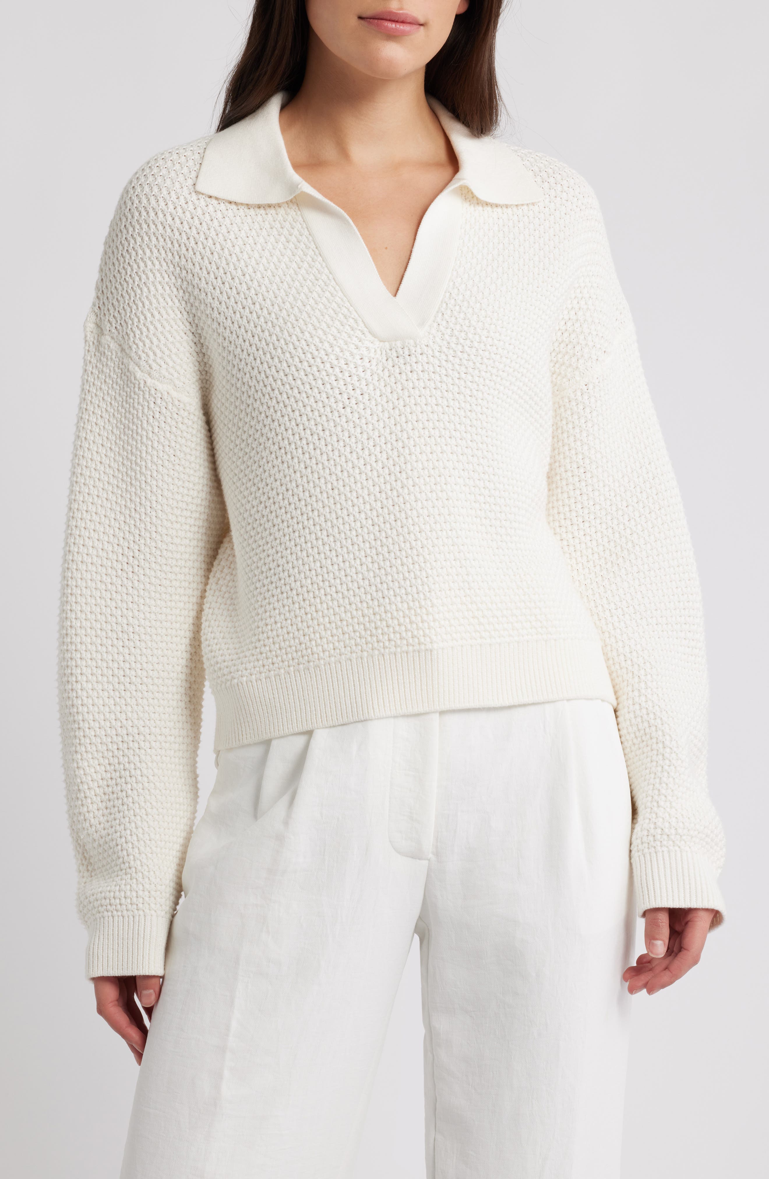 Remy Johnny Collar Sweater