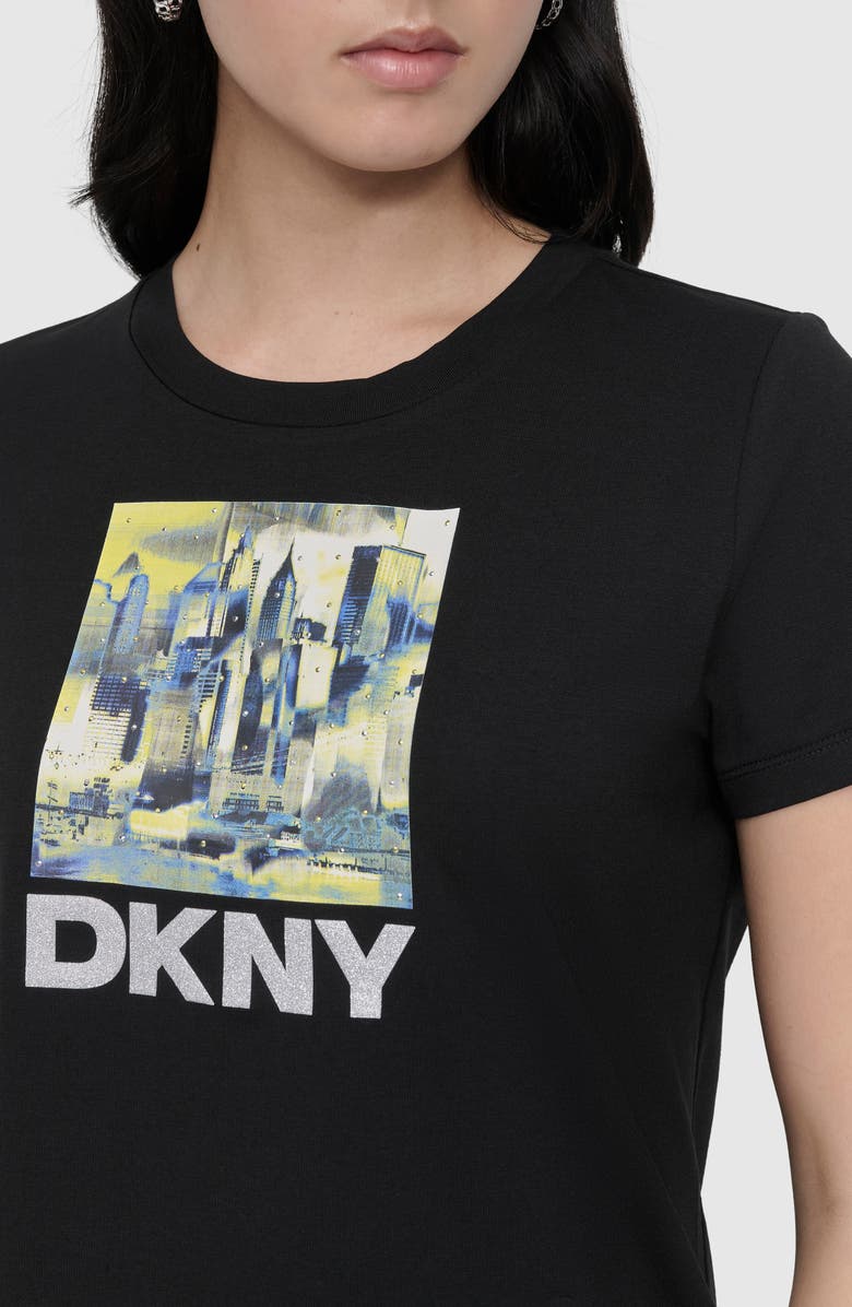 DKNY City Embellished Graphic T-Shirt, Alternate, color, 