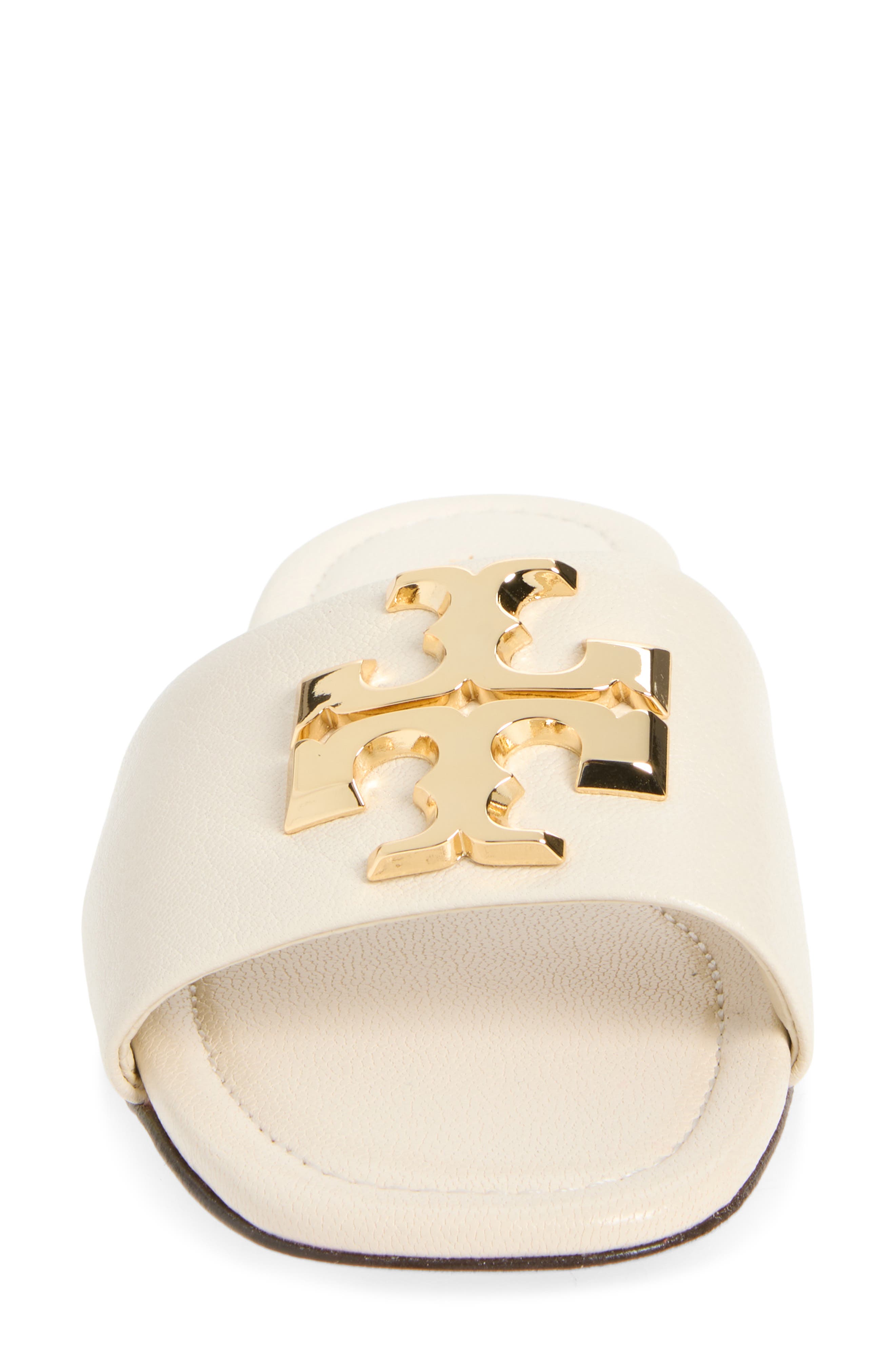 Eleanor Slide Sandal, Alternate, color, LIGHT CREAM / GOLD