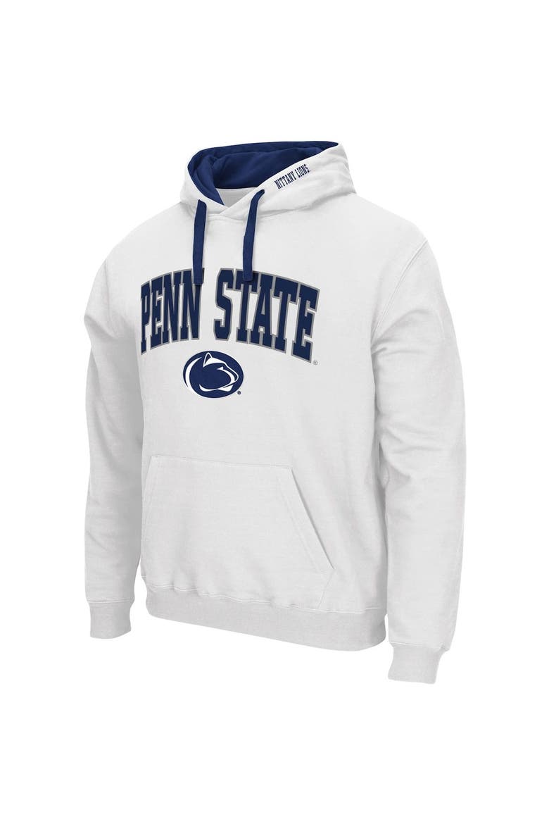 Men's Colosseum White Penn State Nittany Lions Big & Tall Arch & Logo 2.0 Pullover Hoodie, Alternate, color, White