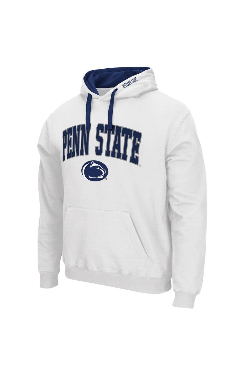 COLOSSEUM Men's Colosseum White Penn State Nittany Lions Big & Tall Arch & Logo 2.0 Pullover Hoodie, Alternate, color, White