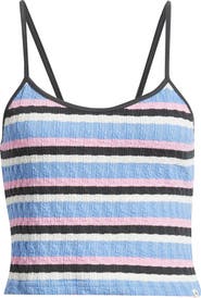 Rip Curl Bobby Stripe Cotton Blend Camisole