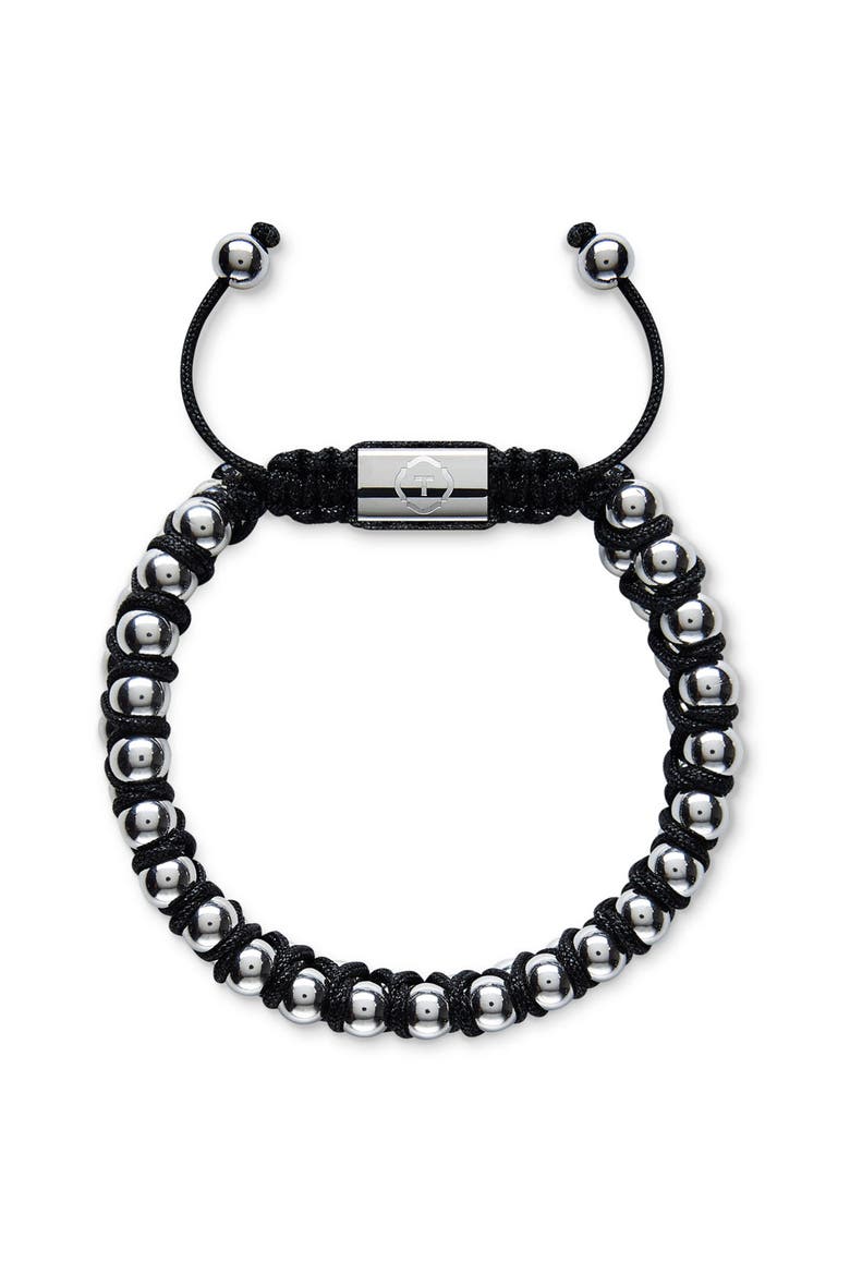 Silver Spheres Beaded Bracelet, Main, color, Silver Spheres