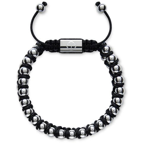 Silver Spheres Beaded Bracelet